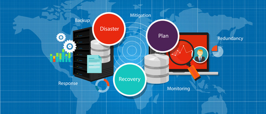 drp disaster recovery plan crisis strategy backup redundancy management vector